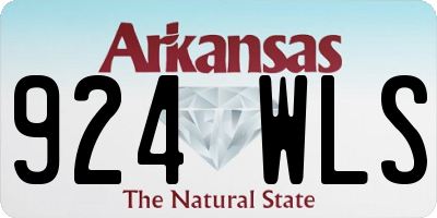 AR license plate 924WLS