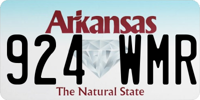 AR license plate 924WMR