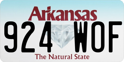 AR license plate 924WOF