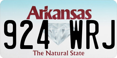 AR license plate 924WRJ