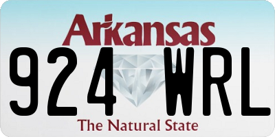 AR license plate 924WRL