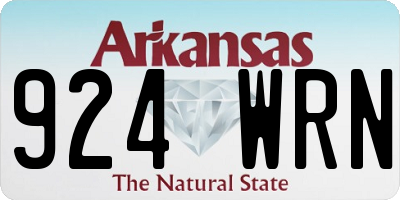 AR license plate 924WRN
