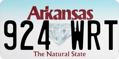 AR license plate 924WRT