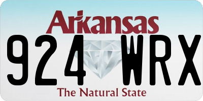 AR license plate 924WRX