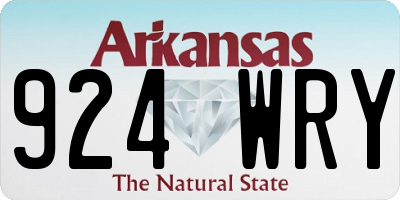 AR license plate 924WRY