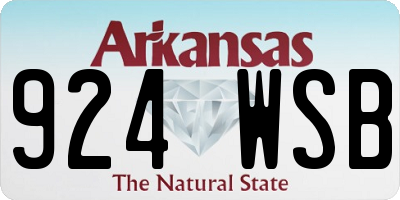 AR license plate 924WSB