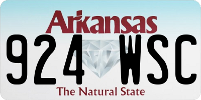 AR license plate 924WSC