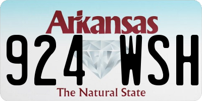 AR license plate 924WSH