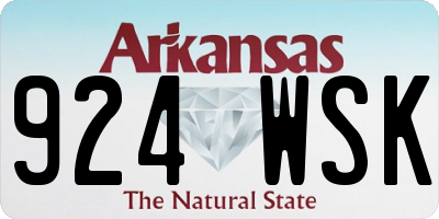 AR license plate 924WSK