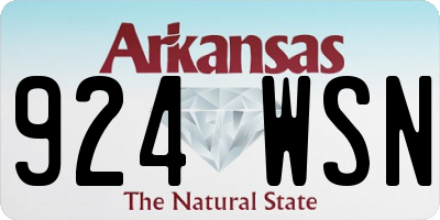 AR license plate 924WSN