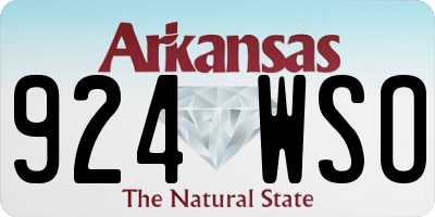 AR license plate 924WSO