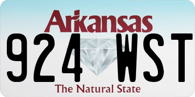 AR license plate 924WST