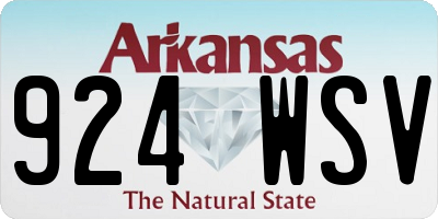 AR license plate 924WSV