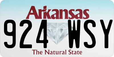 AR license plate 924WSY