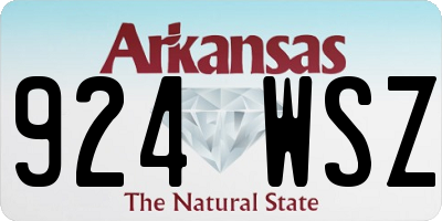 AR license plate 924WSZ