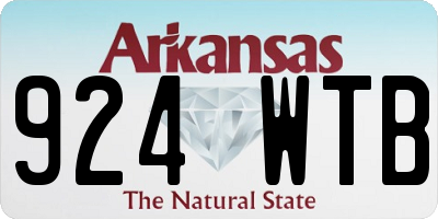 AR license plate 924WTB