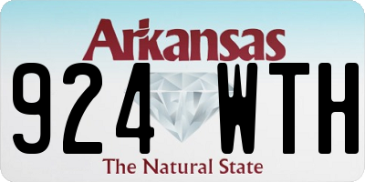 AR license plate 924WTH