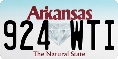 AR license plate 924WTI