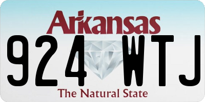 AR license plate 924WTJ