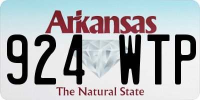AR license plate 924WTP