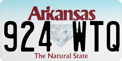 AR license plate 924WTQ