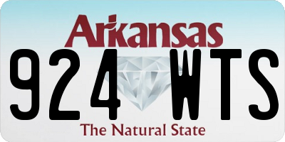 AR license plate 924WTS
