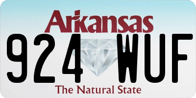AR license plate 924WUF