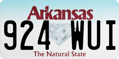 AR license plate 924WUI