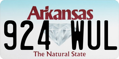 AR license plate 924WUL