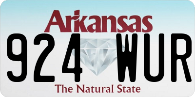 AR license plate 924WUR