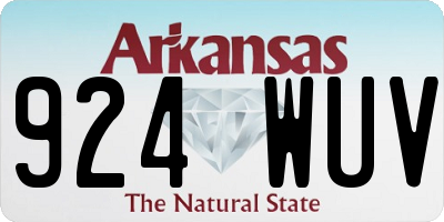 AR license plate 924WUV