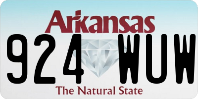 AR license plate 924WUW