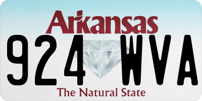 AR license plate 924WVA