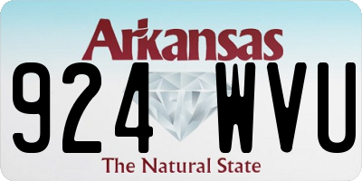 AR license plate 924WVU