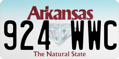 AR license plate 924WWC