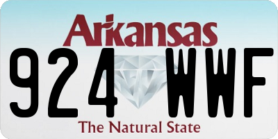 AR license plate 924WWF