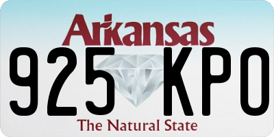 AR license plate 925KPO