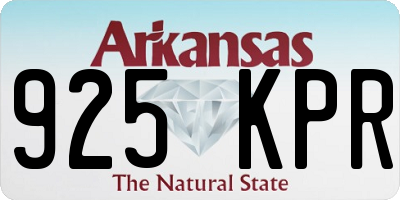 AR license plate 925KPR