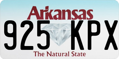 AR license plate 925KPX