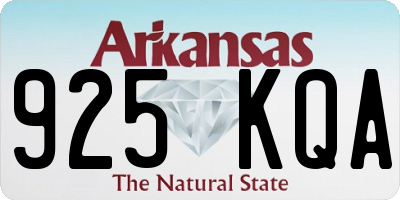 AR license plate 925KQA