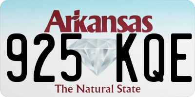 AR license plate 925KQE