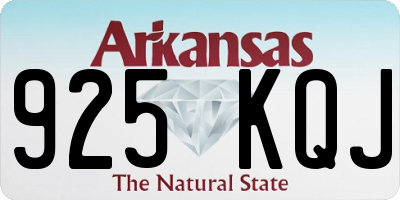 AR license plate 925KQJ