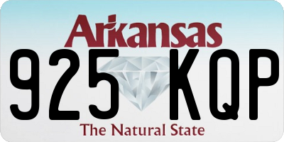 AR license plate 925KQP