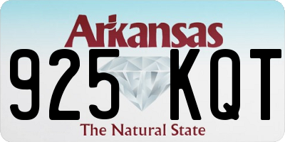 AR license plate 925KQT