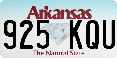 AR license plate 925KQU