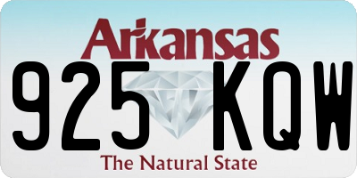 AR license plate 925KQW