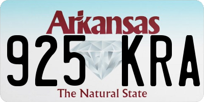 AR license plate 925KRA