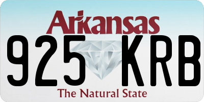 AR license plate 925KRB
