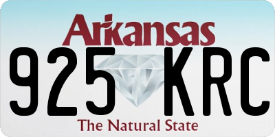 AR license plate 925KRC