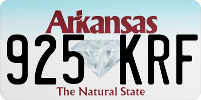 AR license plate 925KRF